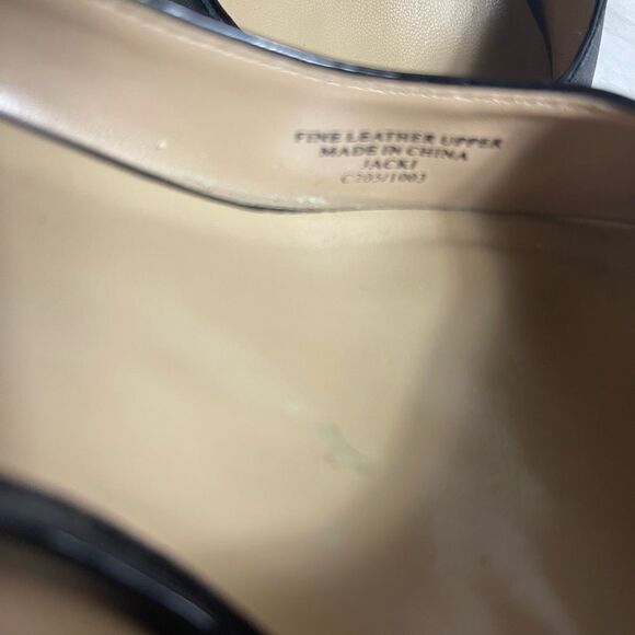 Neiman Marcus Jacki Black Leather slip on heels size 8.5M - Picture 11 of 13